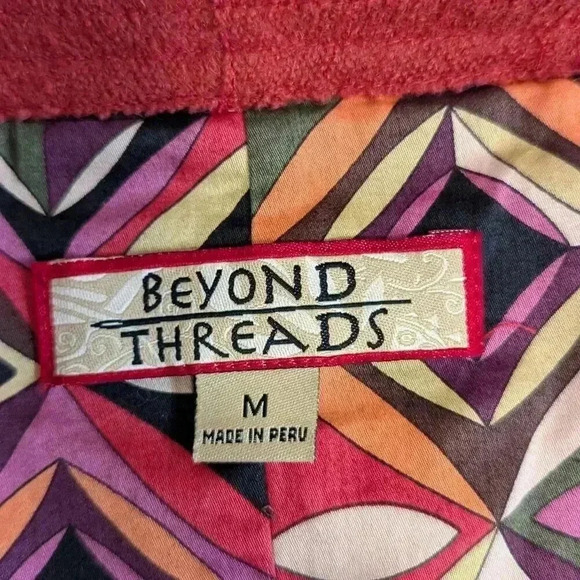 Beyond Threads Rust Orange Jacket, Alpaca Wool Blend, Size M - Picture 6 of 7